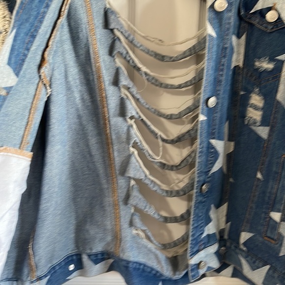 Star Denim Jacket (Peach Love) - Picture 2 of 4